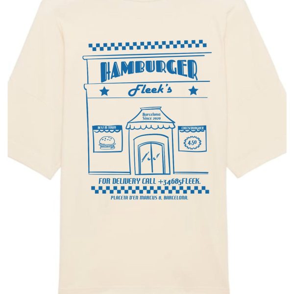 Camiseta urbana oversize Burguer NYC