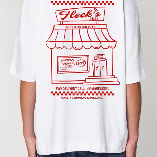 Camiseta urbana oversize Pizza NYC
