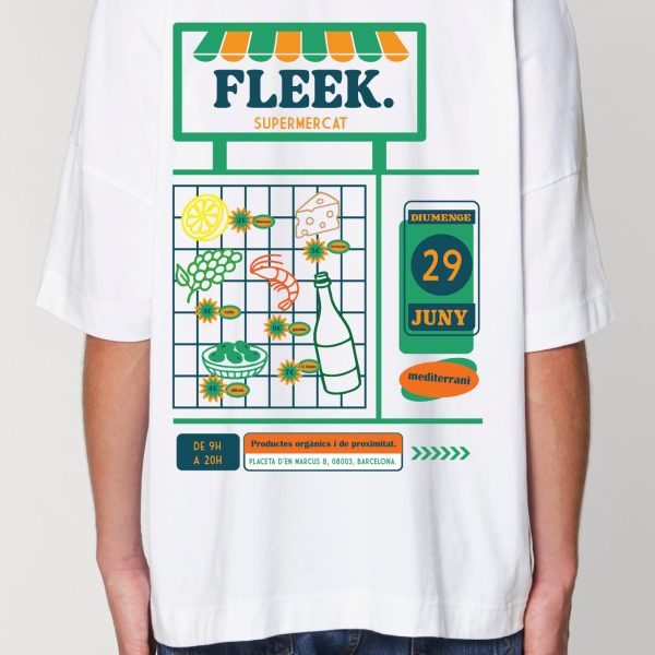 Camiseta urbana oversize Supermercat